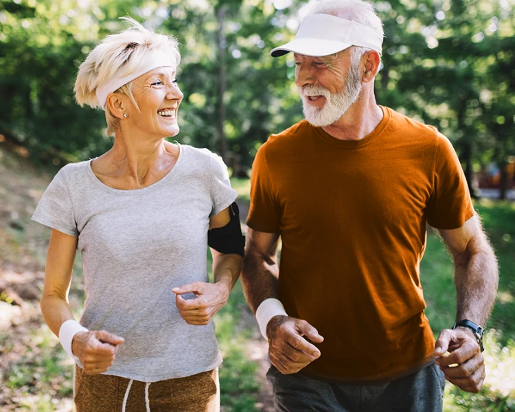 Pärchen beim Joggen